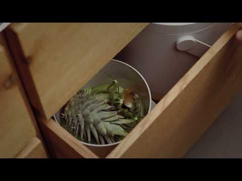 zone denmark | circular waste bin | warm grey 15 litre ~ DC