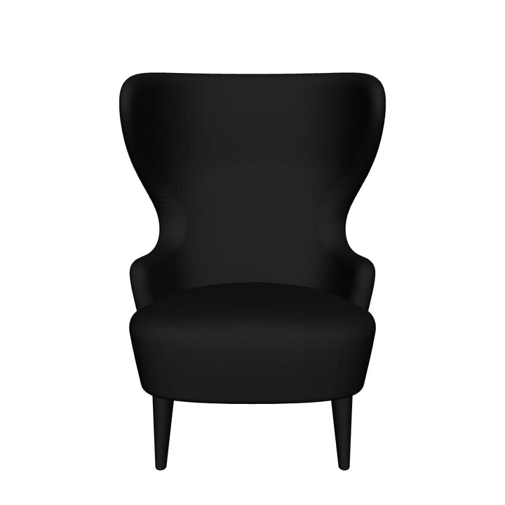 tom dixon | wingback micro chair | kvadrat gentle 2 | black 0193