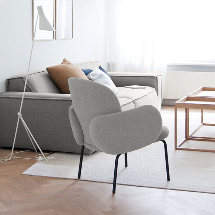 puik | dost lounge chair + footstool | light grey - LC