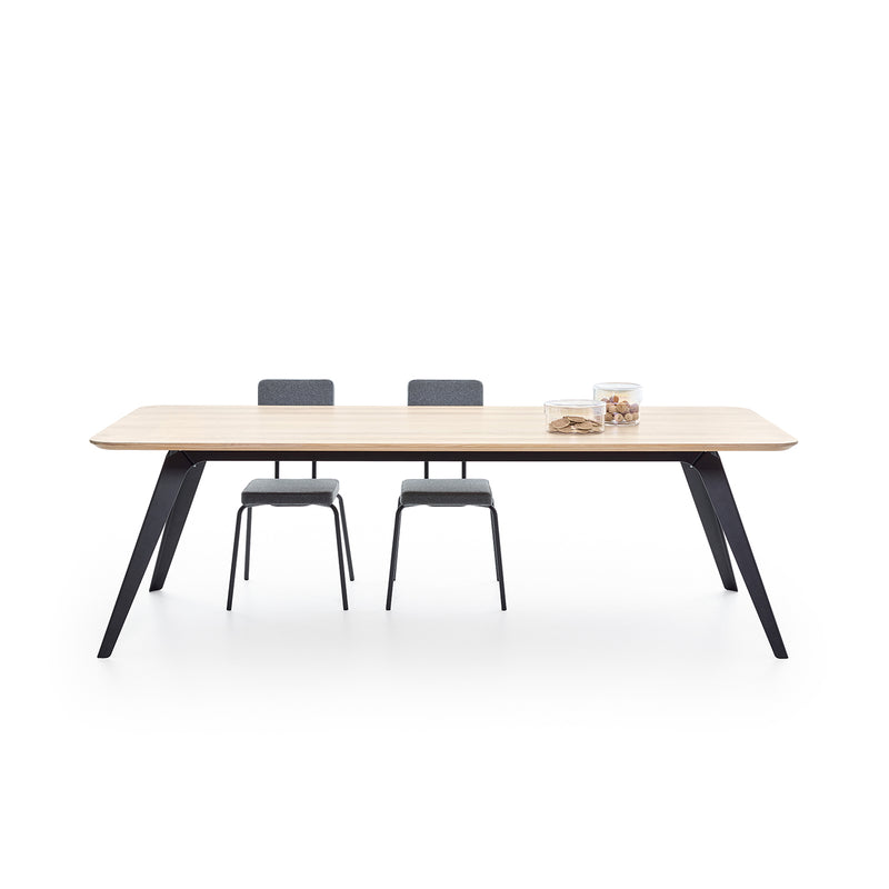puik | fold table | solid oak + black base 240cm - LC