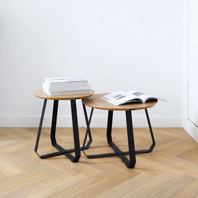 puik | shunan table high | black + natural - LC