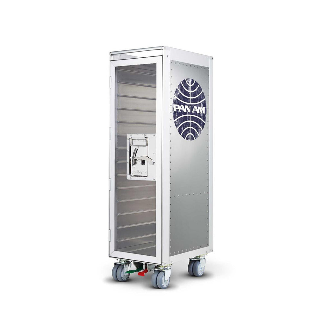 bordbar | rivet rocker trolley | OUTER TROLLEY ONLY -  aluminium with transparent