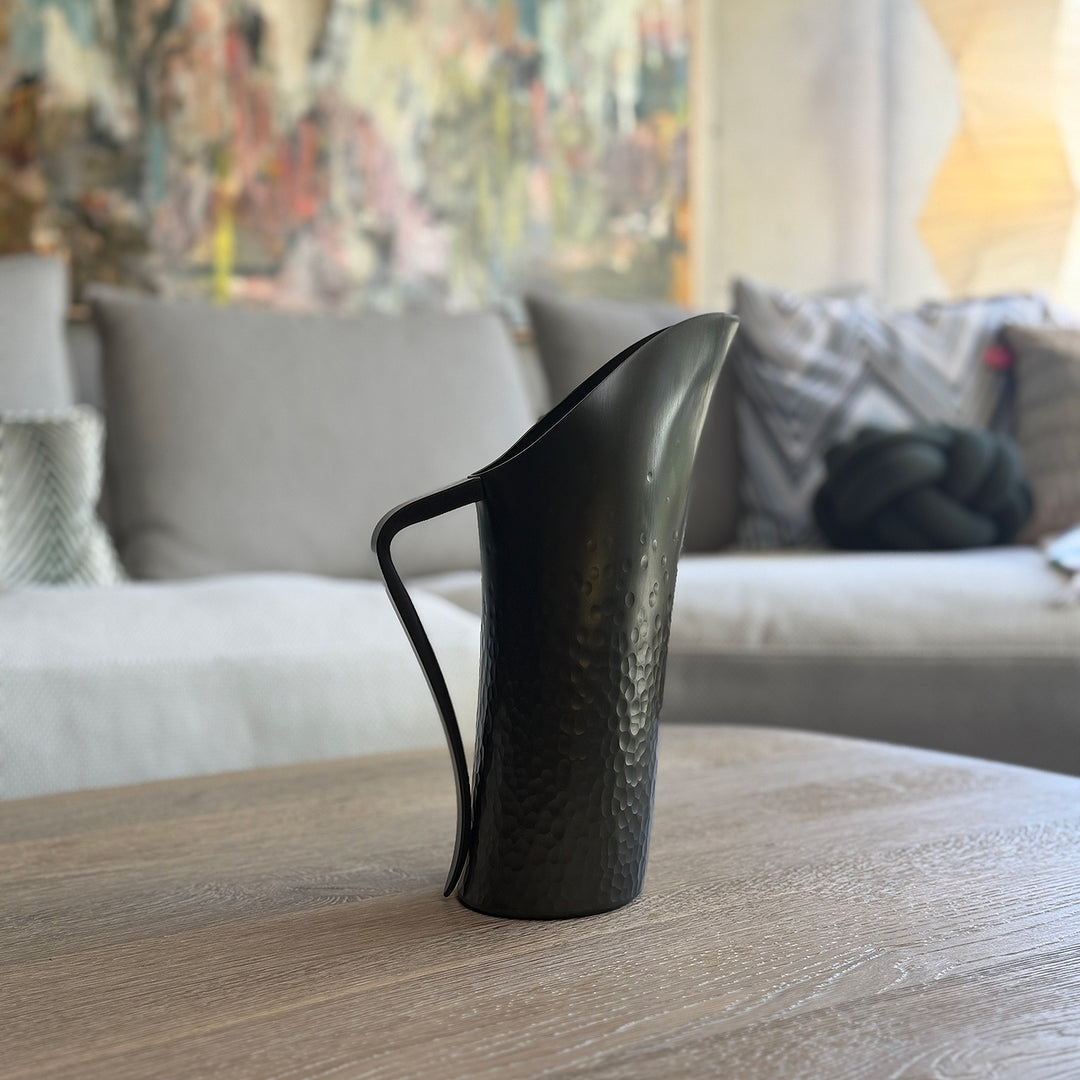 fink | water jug | 10 year anniversary charcoal hand hammered - limited edition