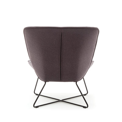 rolf benz | 383 armchair | leather beige grey 42402 + umbra grey frame