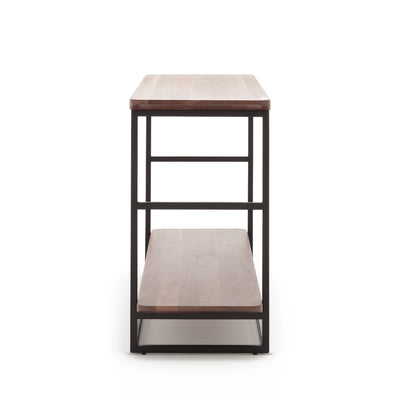 rolf benz | 987 coffee table | stone graphite brown + american walnut + marrone metallic frame