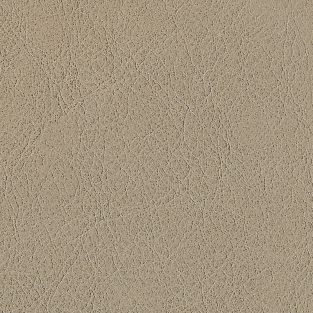 rolf benz | 383 footstool | leather beige grey 42.402 + umbra grey frame