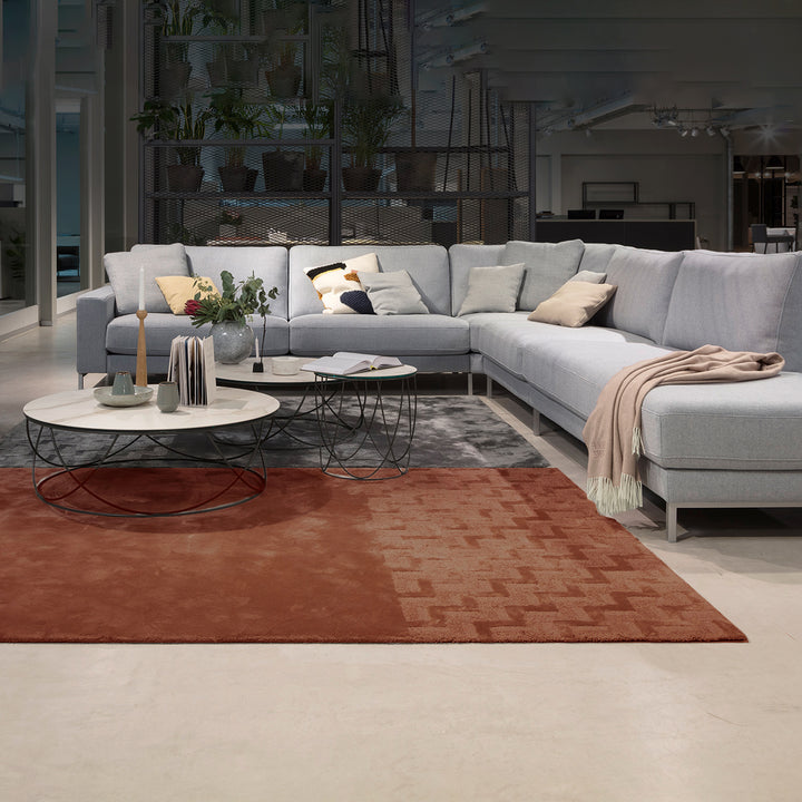 rolf benz | tela rug 170x240cm | red brown 452