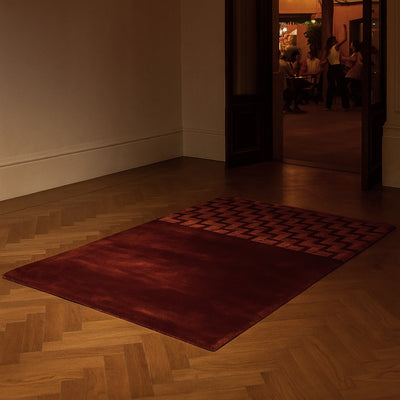 rolf benz | tela rug 170x240cm | red brown 452