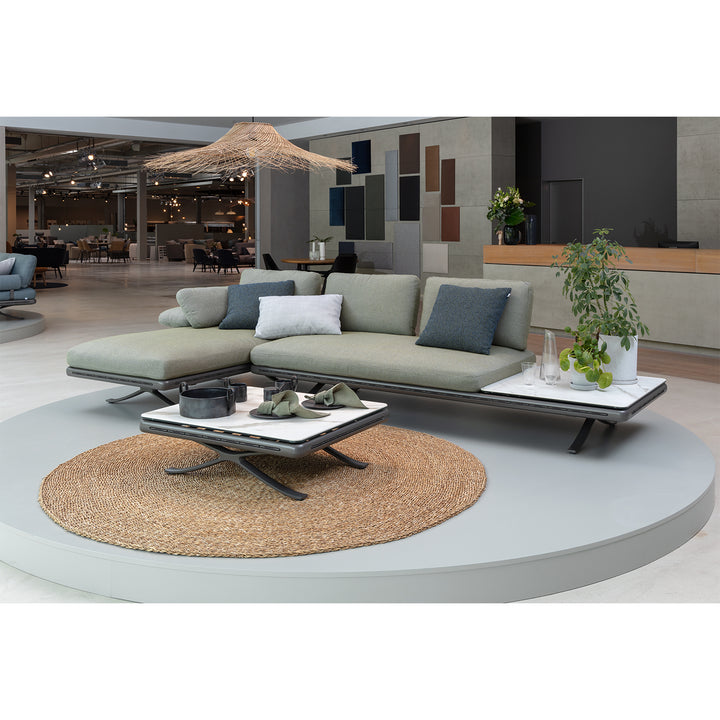 rolf benz | yoko 219 outdoor sofa with shelf | bianco