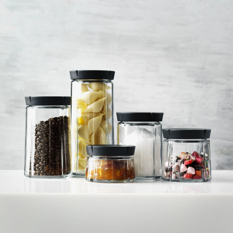rosendahl | grand cru storage jar | black lid 0.75 litre - LC