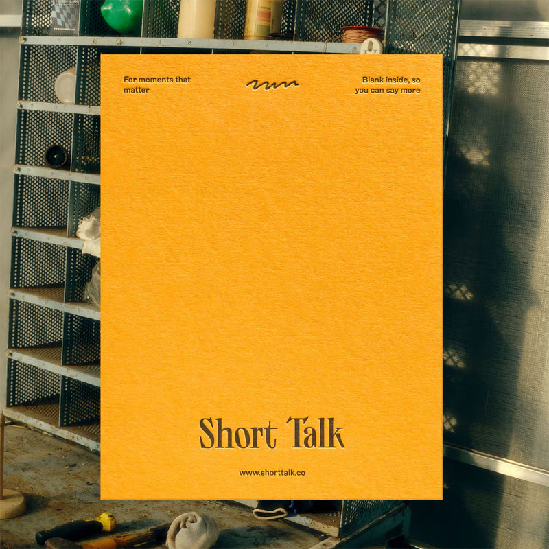 short talk | king of dads card