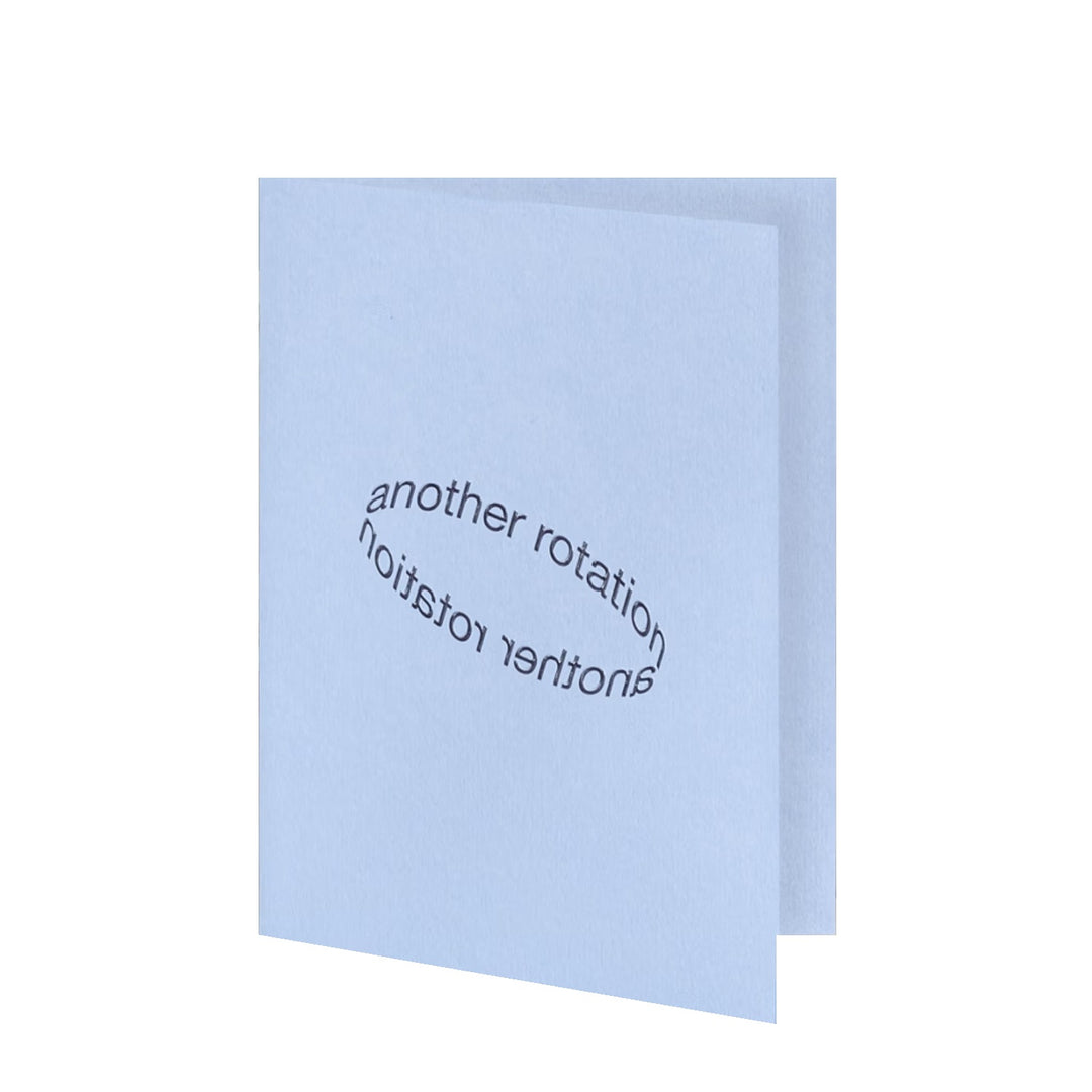short talk | greeting card | another rotation | crisp blue