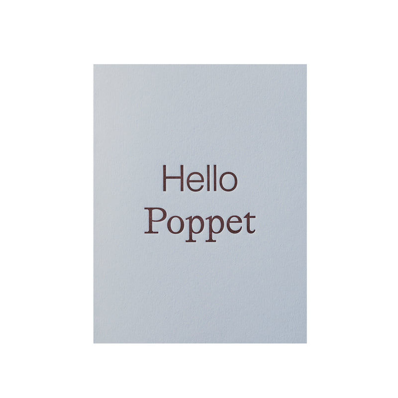 short talk | greeting card | hello poppet