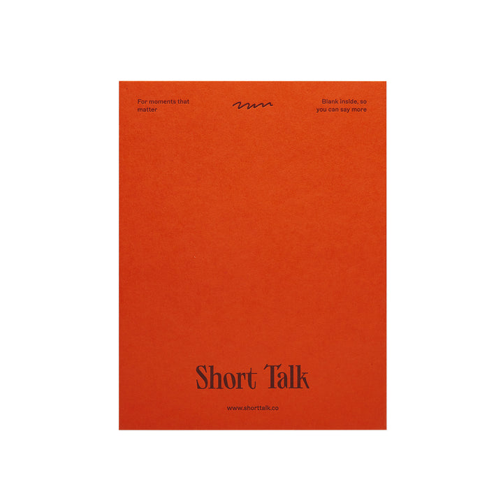 short talk | greeting card | shut the front door