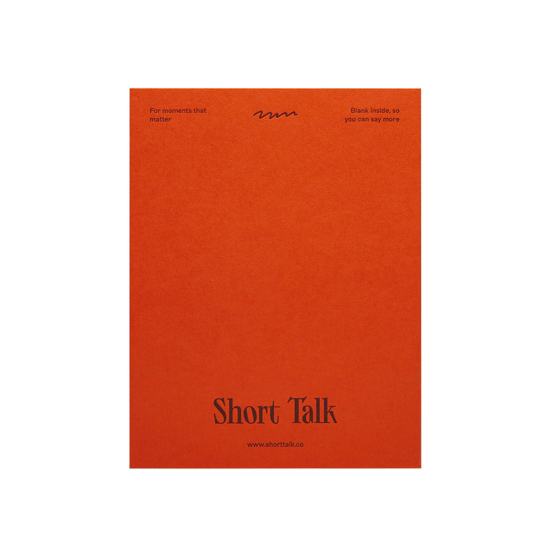 short talk | greeting card | shut the front door