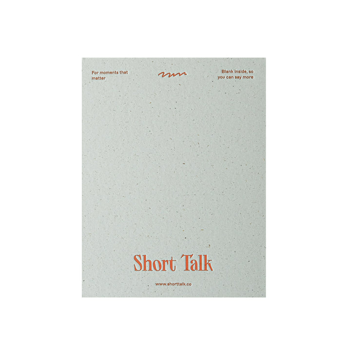 short talk | greeting card | thankful