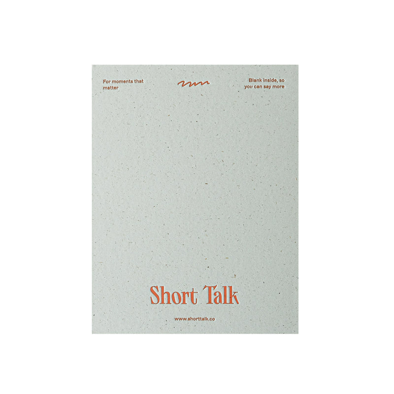 short talk | greeting card | thankful