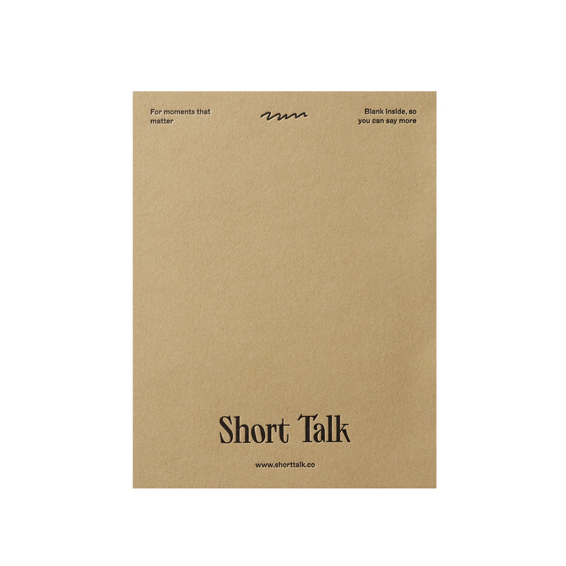 short talk | greeting card | this must be the place