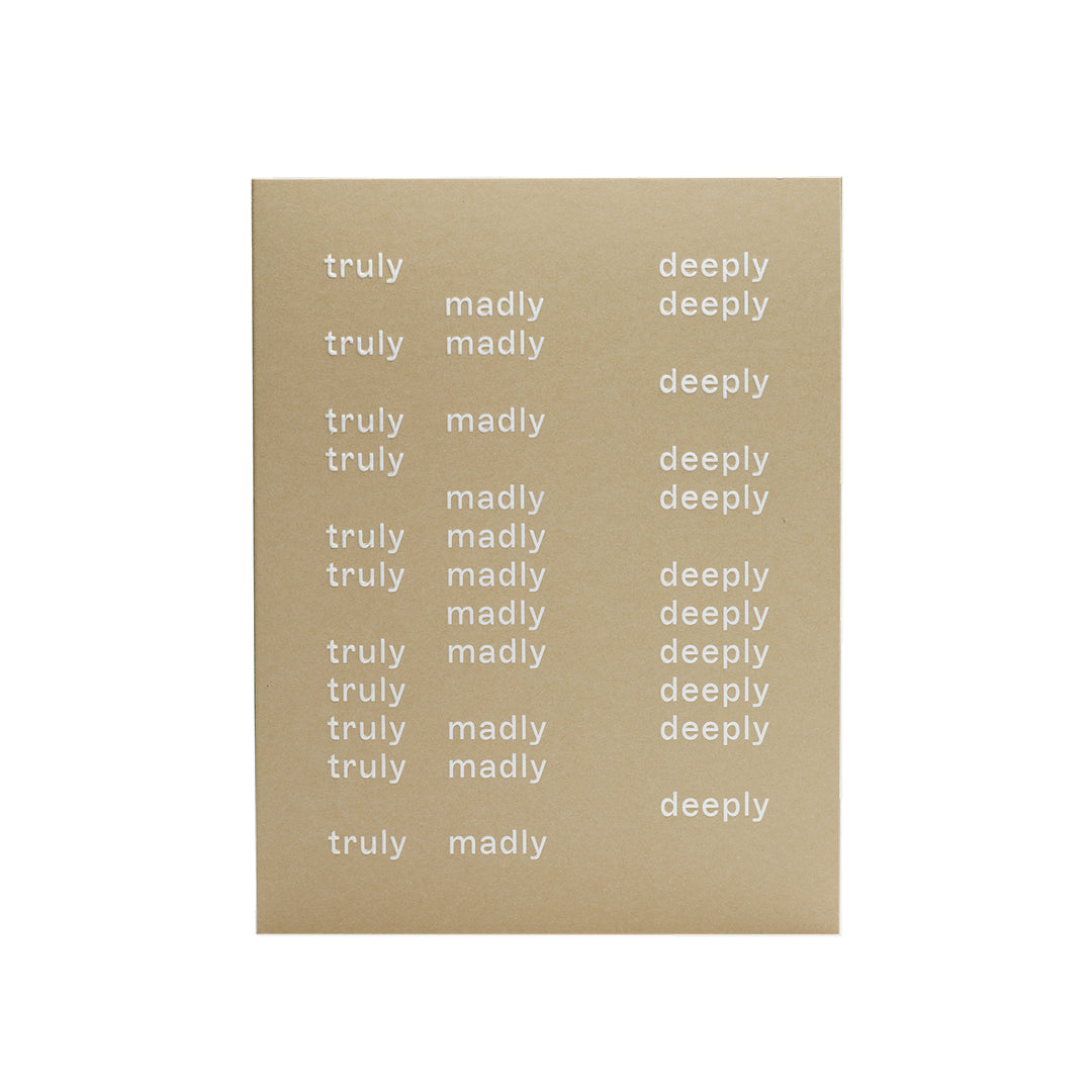 short talk | greeting card | truly madly deeply