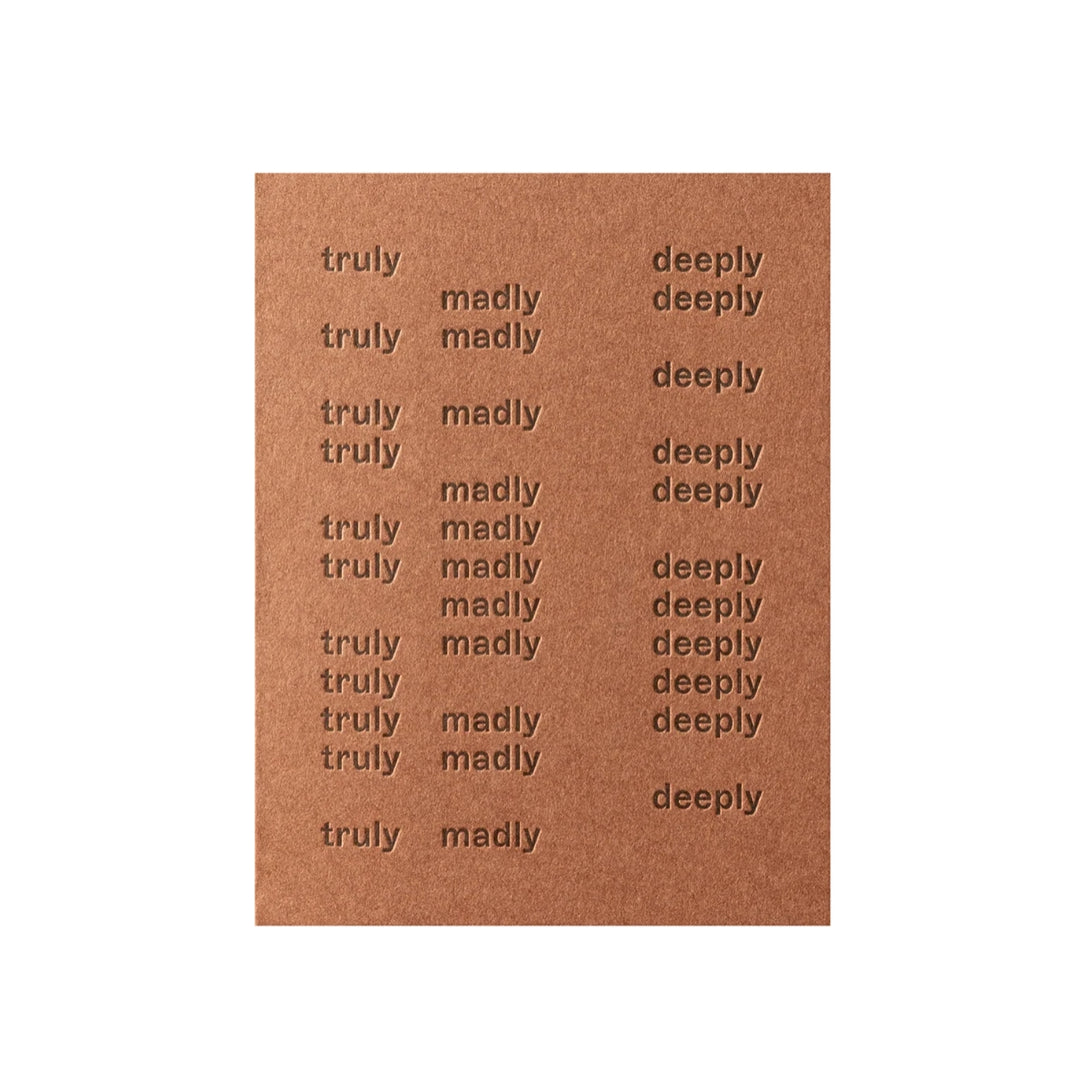 short talk | greeting card | truly madly deeply | mocha