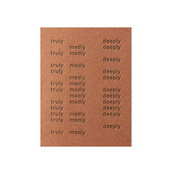 short talk | greeting card | truly madly deeply | mocha