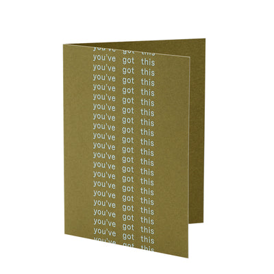 short talk | greeting card | you've got this