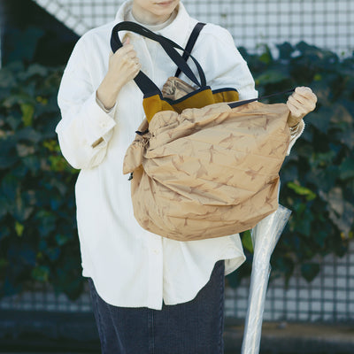 shupatto | packable bag | flying birds - LC