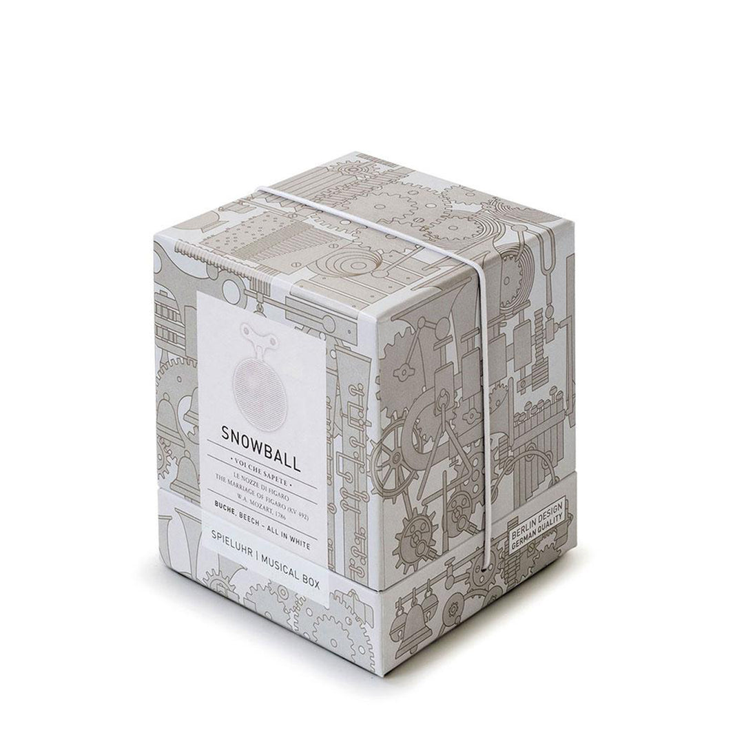 siebensachen | mozartkugel musical box | snowball white - limited edition