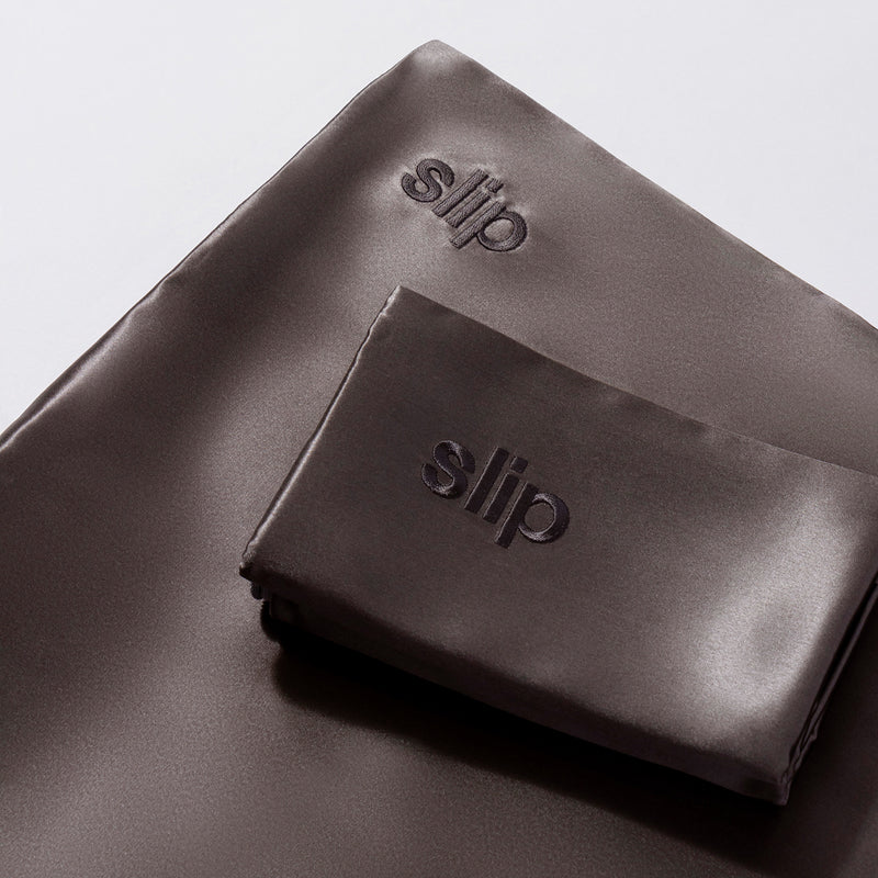 slip | silk pillowcase | charcoal king ~ DC