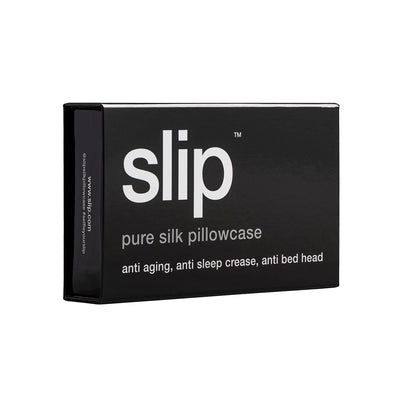 slip | silk pillowcase | black