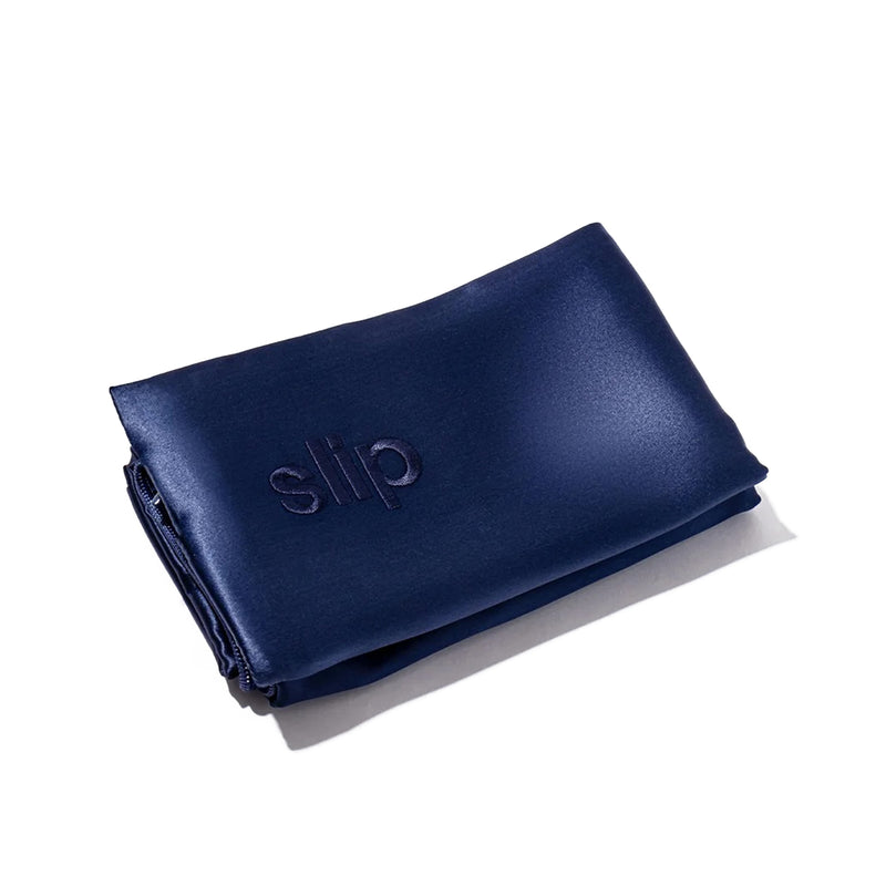 slip | silk pillowcase | navy