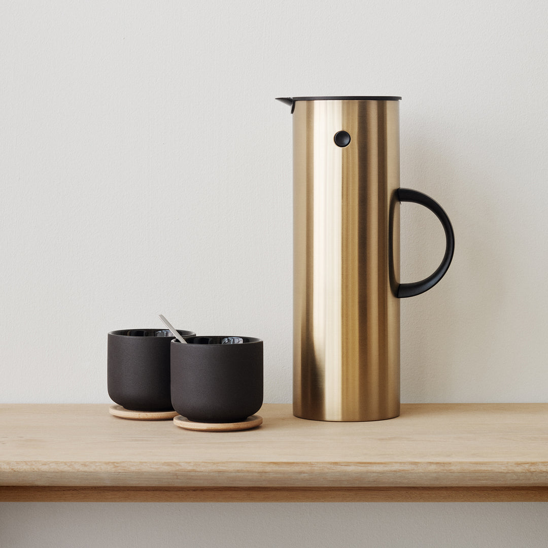 stelton | em77 vacuum jug | brushed brass