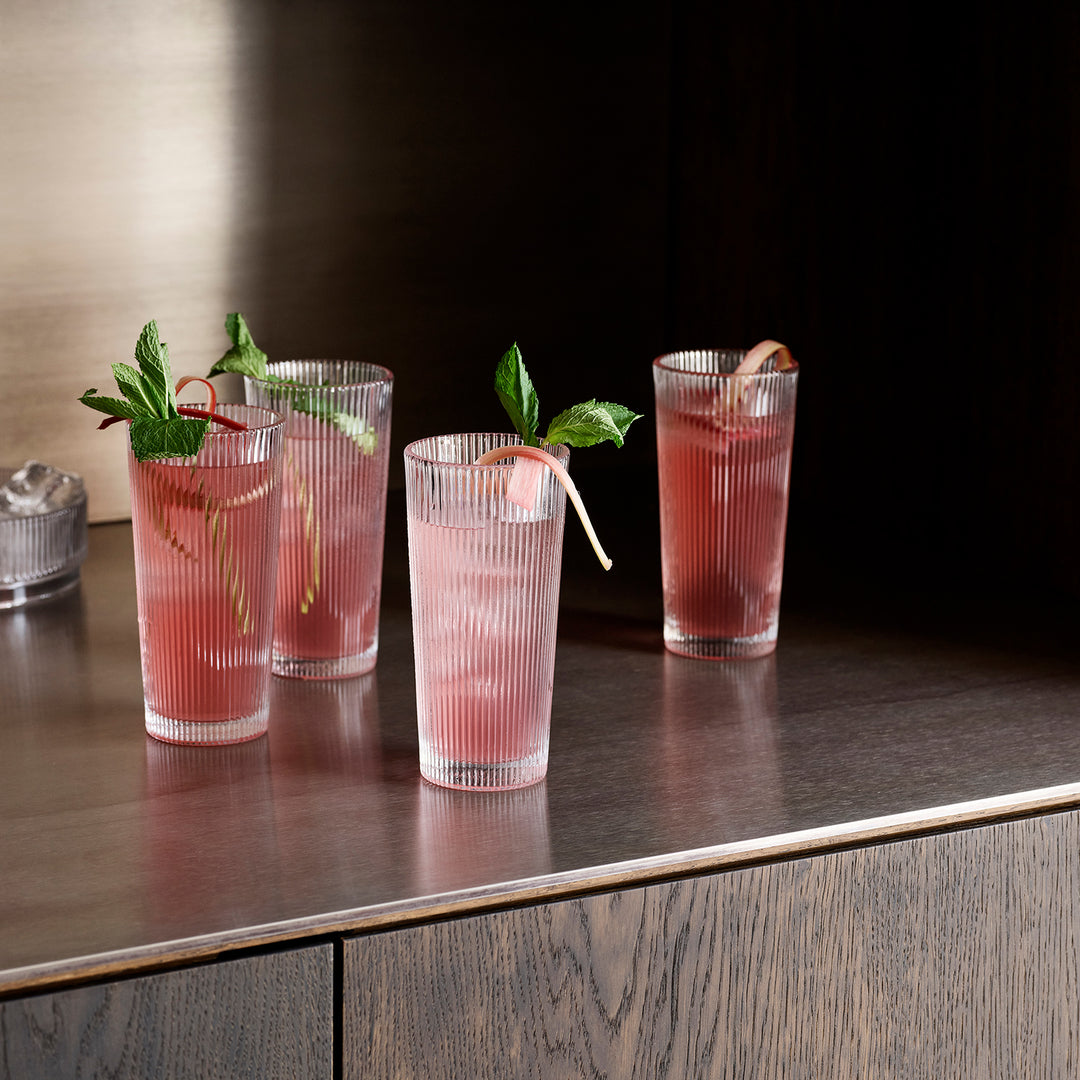 stelton | pilastro long drink glass 300ml | set of 4