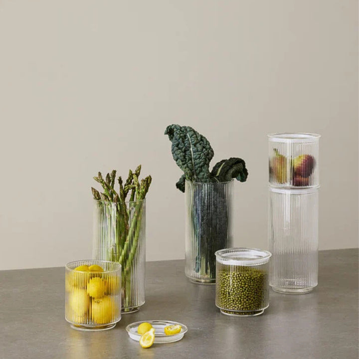 stelton | pilastro storage jar 0.6l | clear