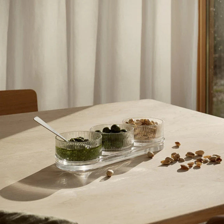 stelton | pilastro tapas set clear
