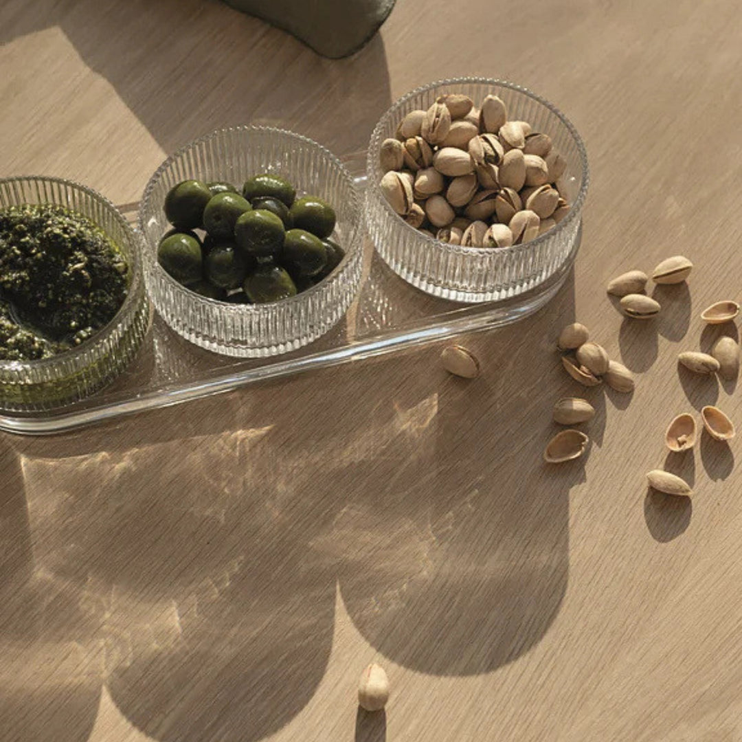 stelton | pilastro tapas set clear