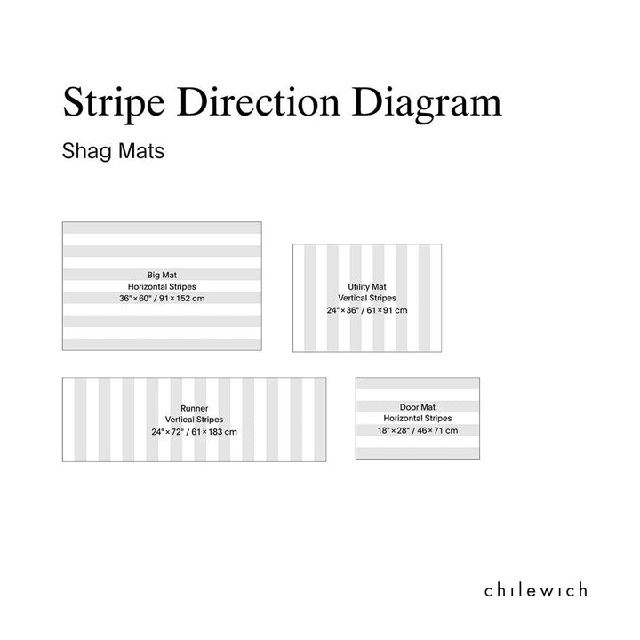 chilewich | runner mat 61x183cm (24x72") | pop stripe paprika