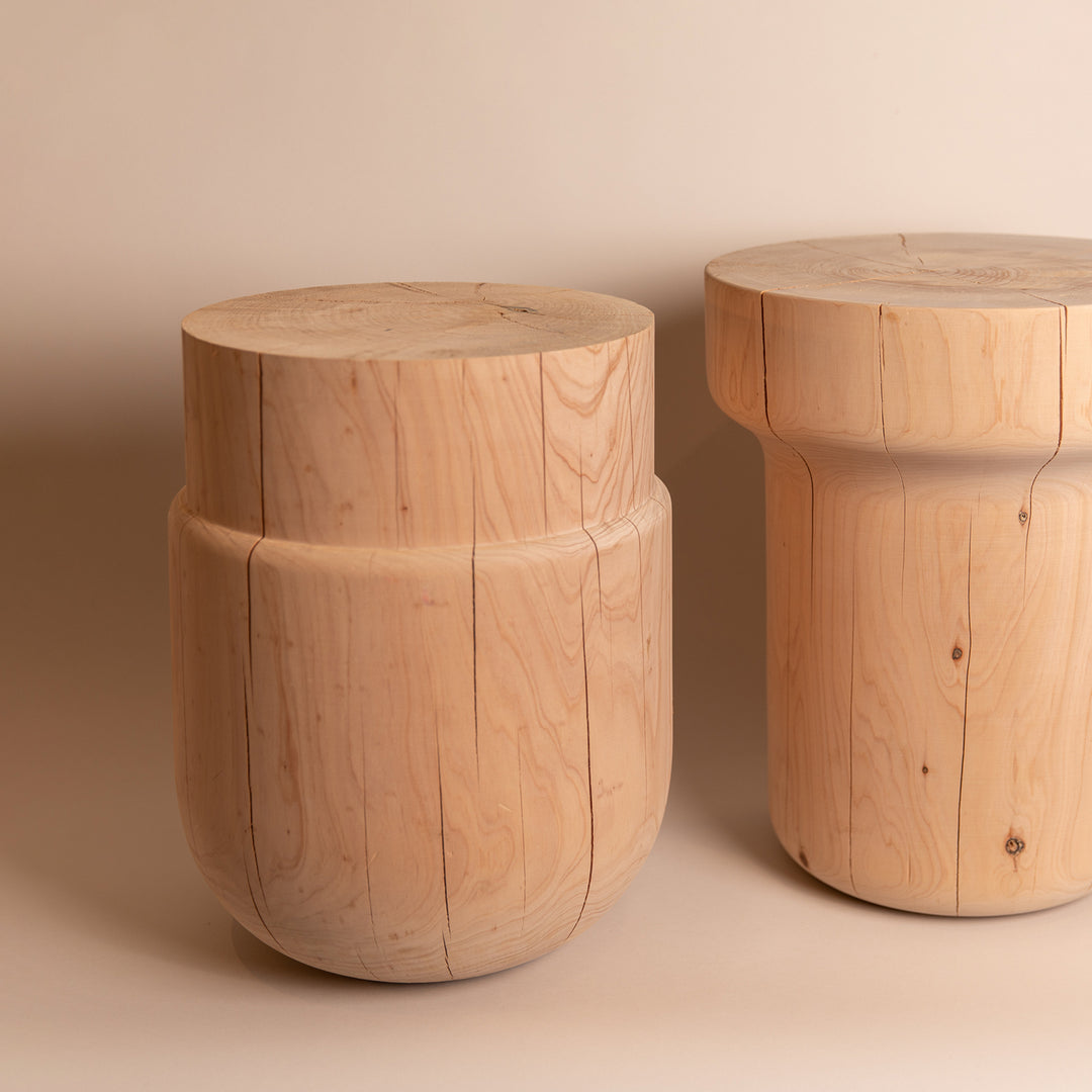 studio nikco | wooden stool / side table | cork small