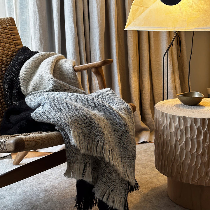 studio nikco | wooden stool / side table | stepped no.3 carved