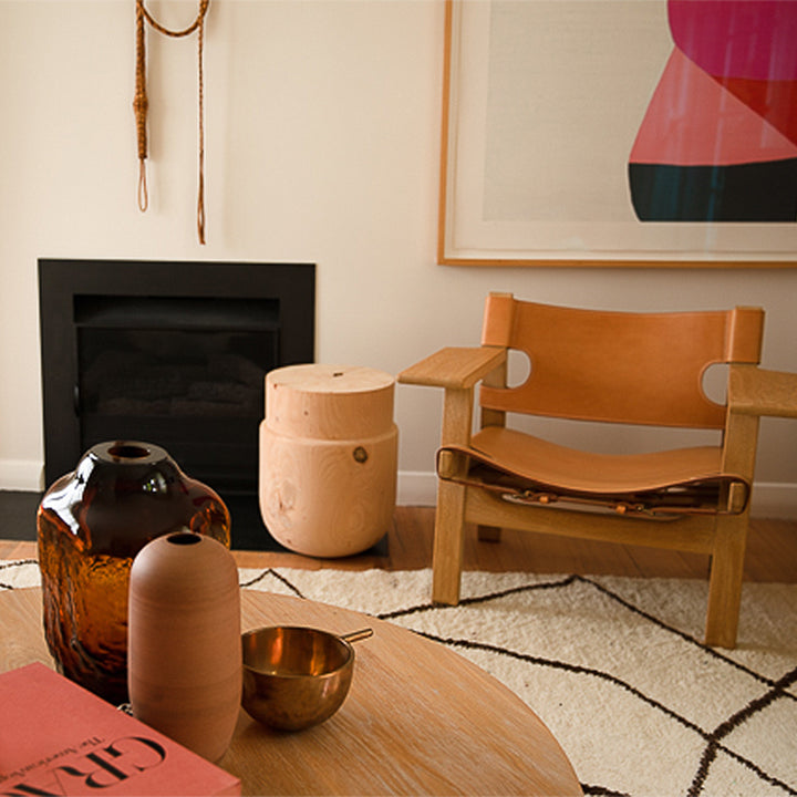 studio nikco | wooden stool / side table | cork large