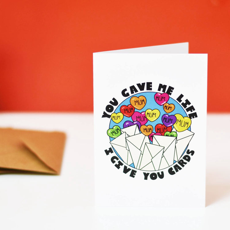 things by bean | greeting card | you gave me life