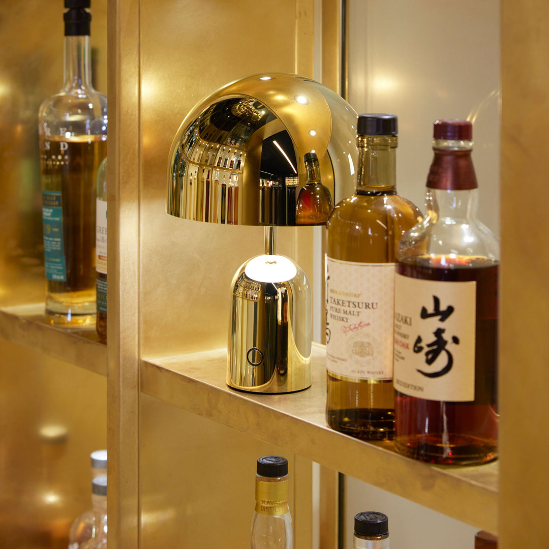 tom dixon | bell portable lamp | gold