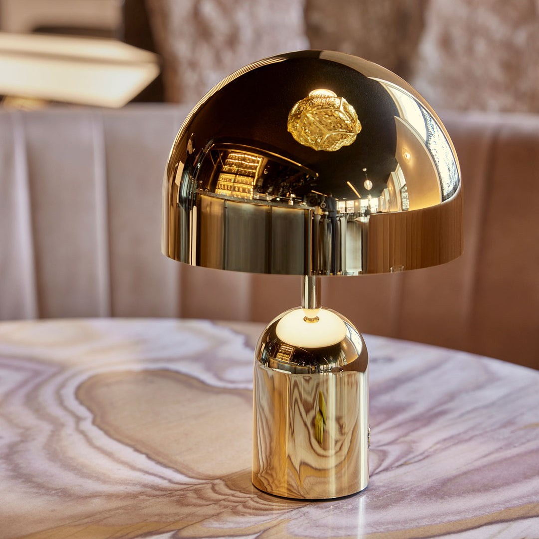 tom dixon | bell portable lamp | gold