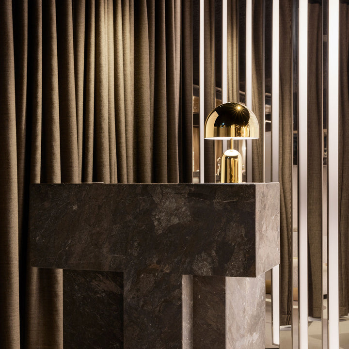 tom dixon | bell portable lamp | gold
