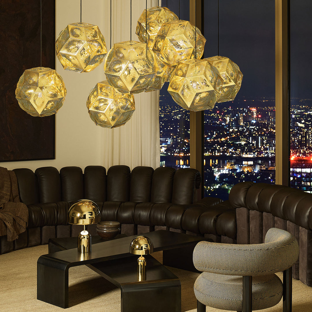 tom dixon | bell portable lamp | gold