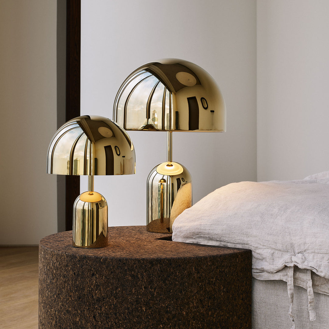 tom dixon | bell portable lamp | gold