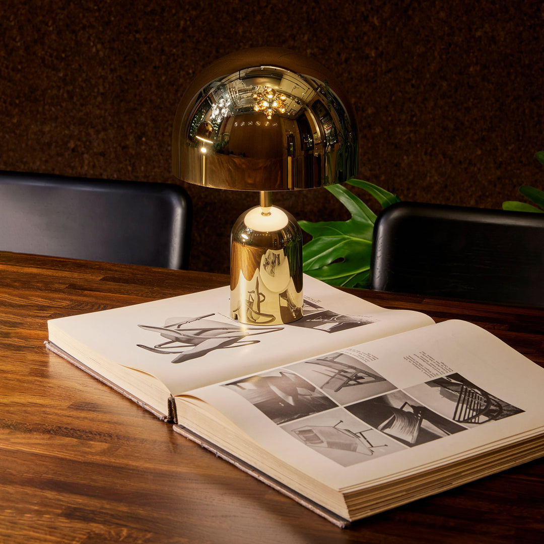 tom dixon | bell portable lamp | gold