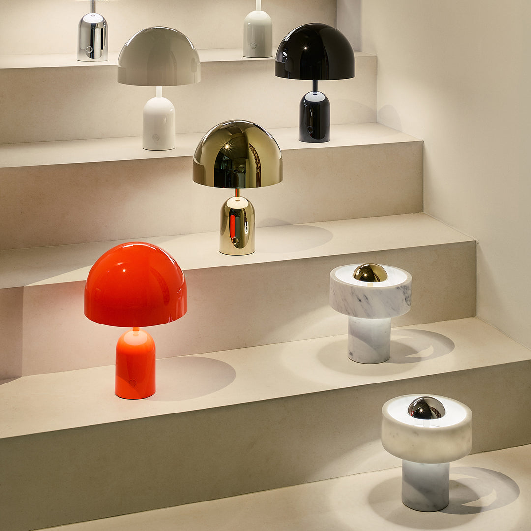 tom dixon | stone portable lamp | silver