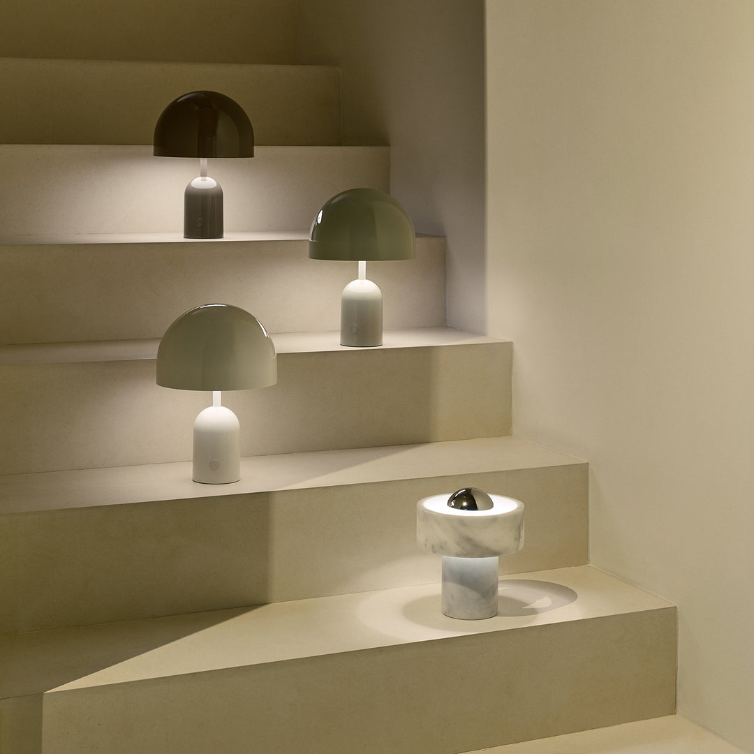 tom dixon | bell portable lamp | taupe