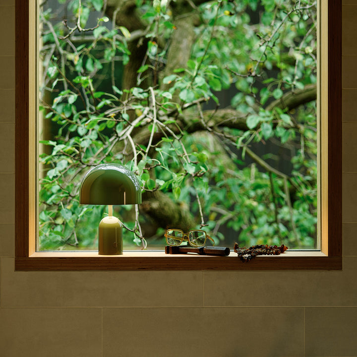tom dixon | bell portable lamp | moss